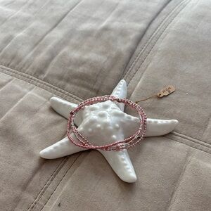 Women’s 3 Pink Beaded Bracelets